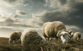 L'alimentation des moutons : du pâturage au complément.