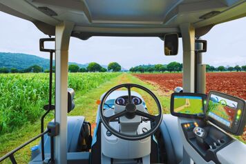 plan large barre de guidage habitacle tracteur