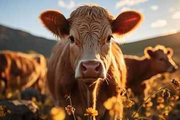 troupeau de vaches élevé au chlorure de magnesium