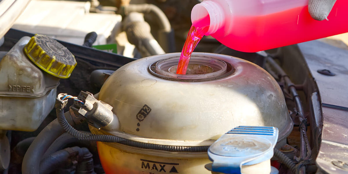 liquide de refroidissement dans moteur