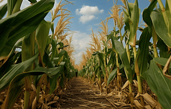 champs de maïs grain