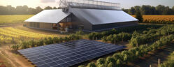 toiture photovoltaique d'une exploitation agricole
