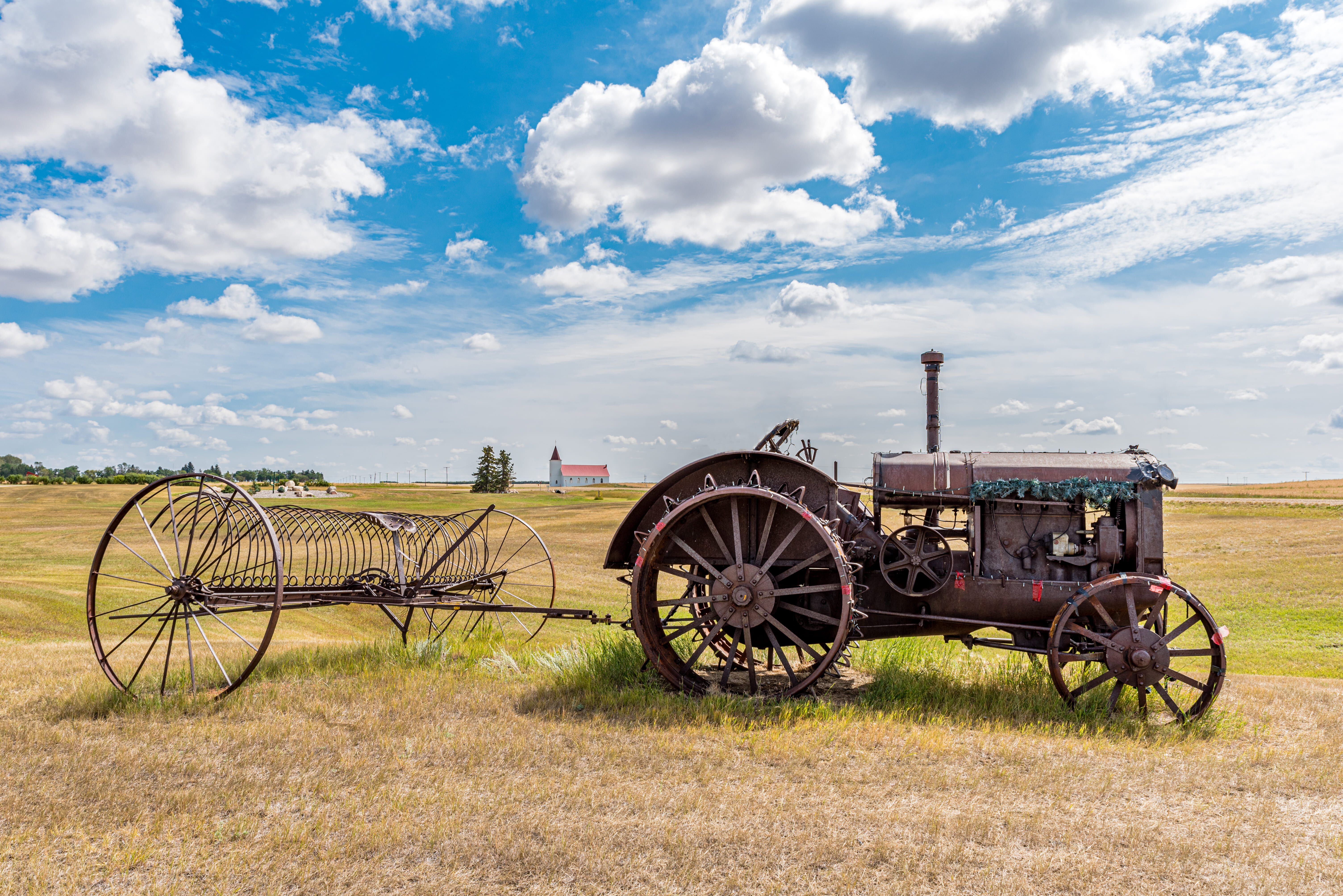 tracteur ancien vapeur andaineur