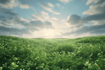 champ de tréfle d'alexandrie