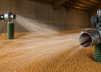 Ventilation des céréales : techniques, matériel et stockage du grain