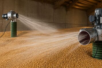 Ventilation des céréales pour refroidir et conserver le grain