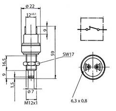 Interruptor de luz de freno tractor CASE IH 3146358R1|3147137R1 | Agriqo