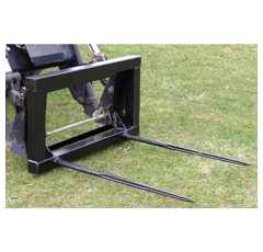 Fourche A Balles Chargeur Frontal 2 Dents Accouplement Rapide Agriconomie